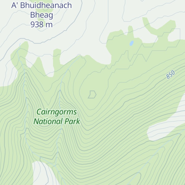 Map of Meall Uaine