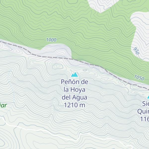 Map of Peñón de la Hoya del Agua