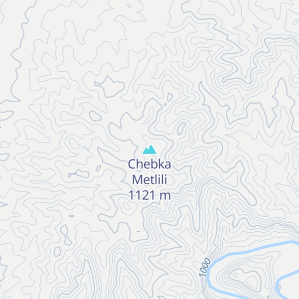 Map of Chebka Metlili