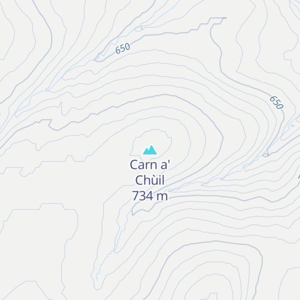 Map of Carn a' Chùil