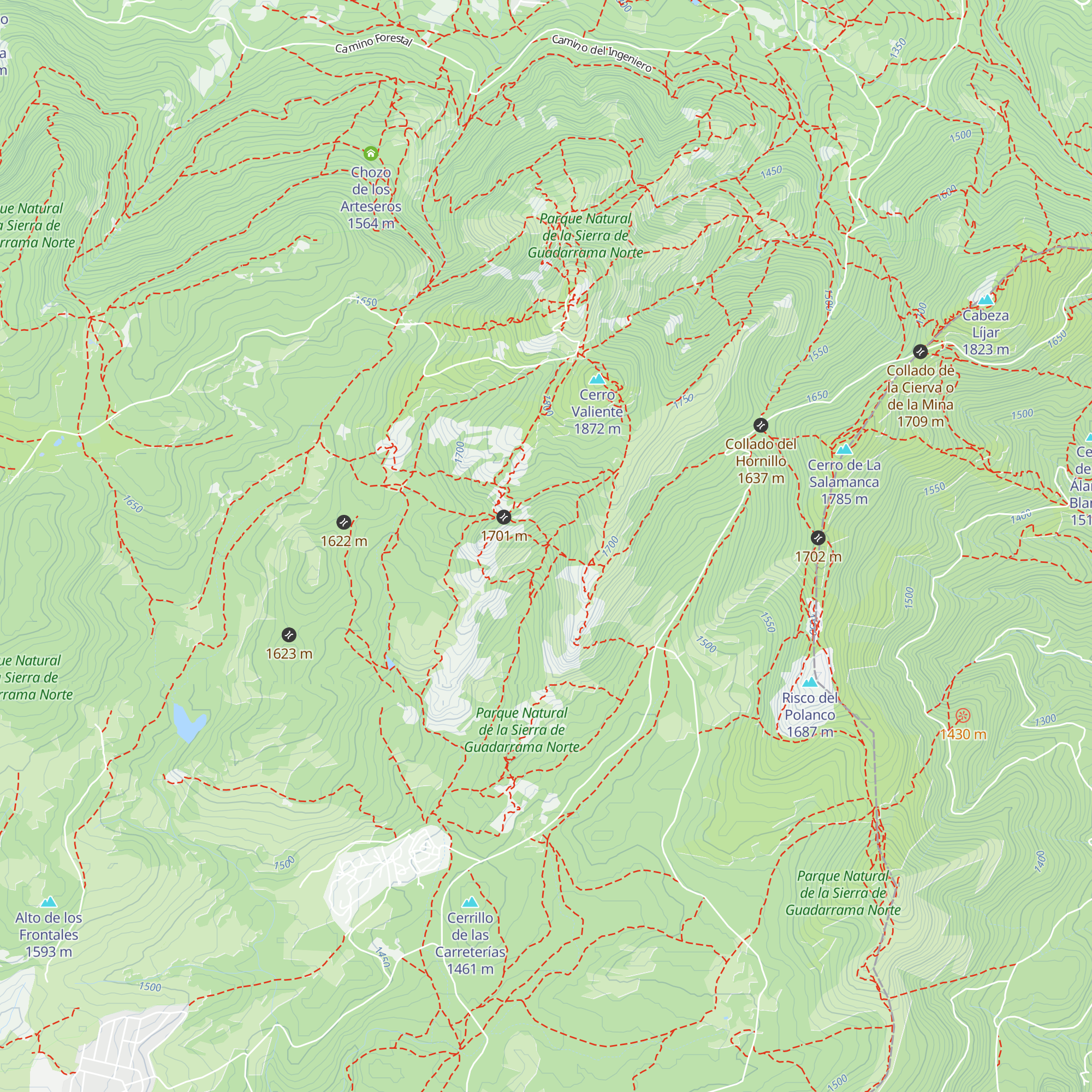 Refugio Valle Enmedio map