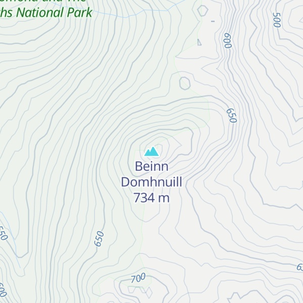 Map of Beinn Domhnuill