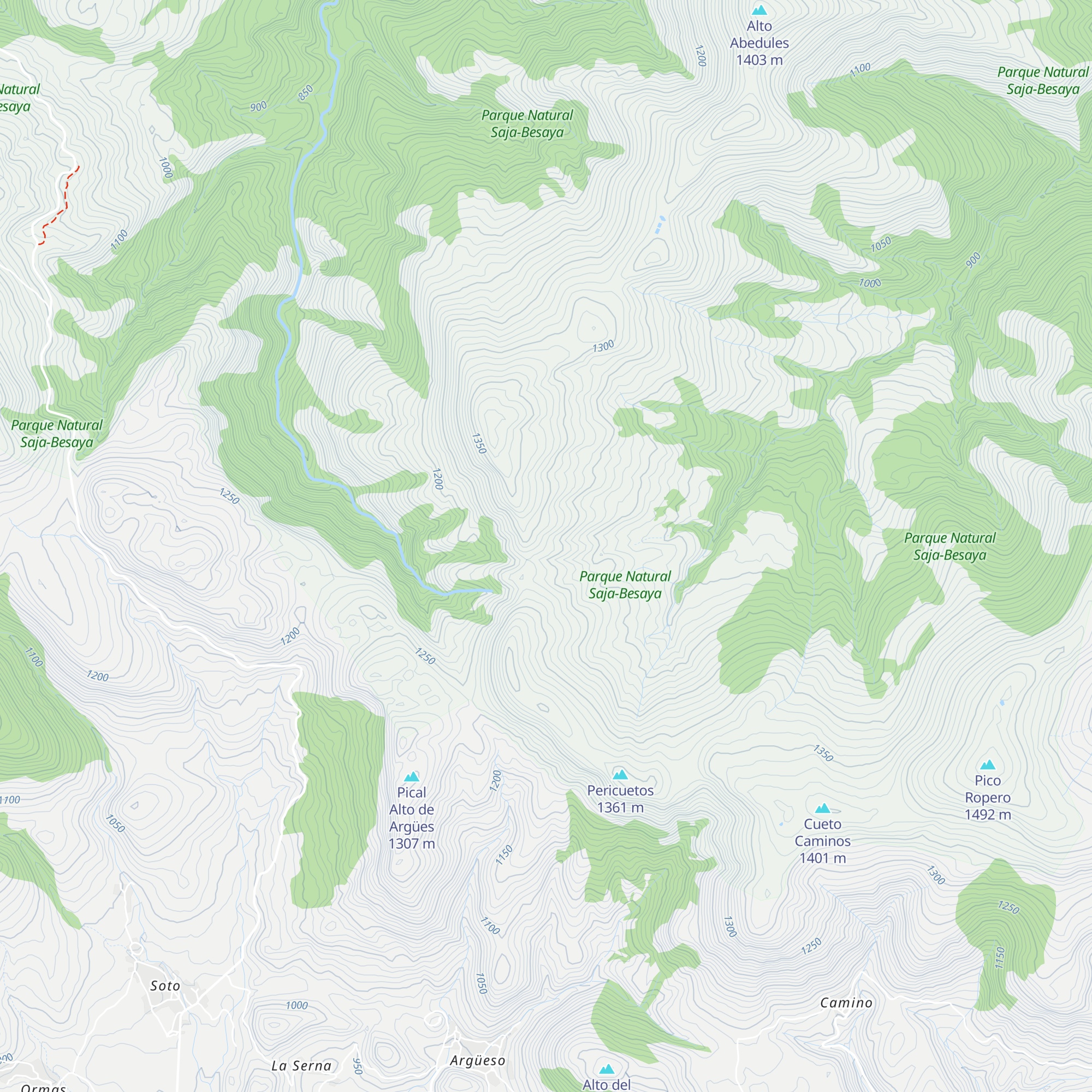 Cabañas de Fuentes map
