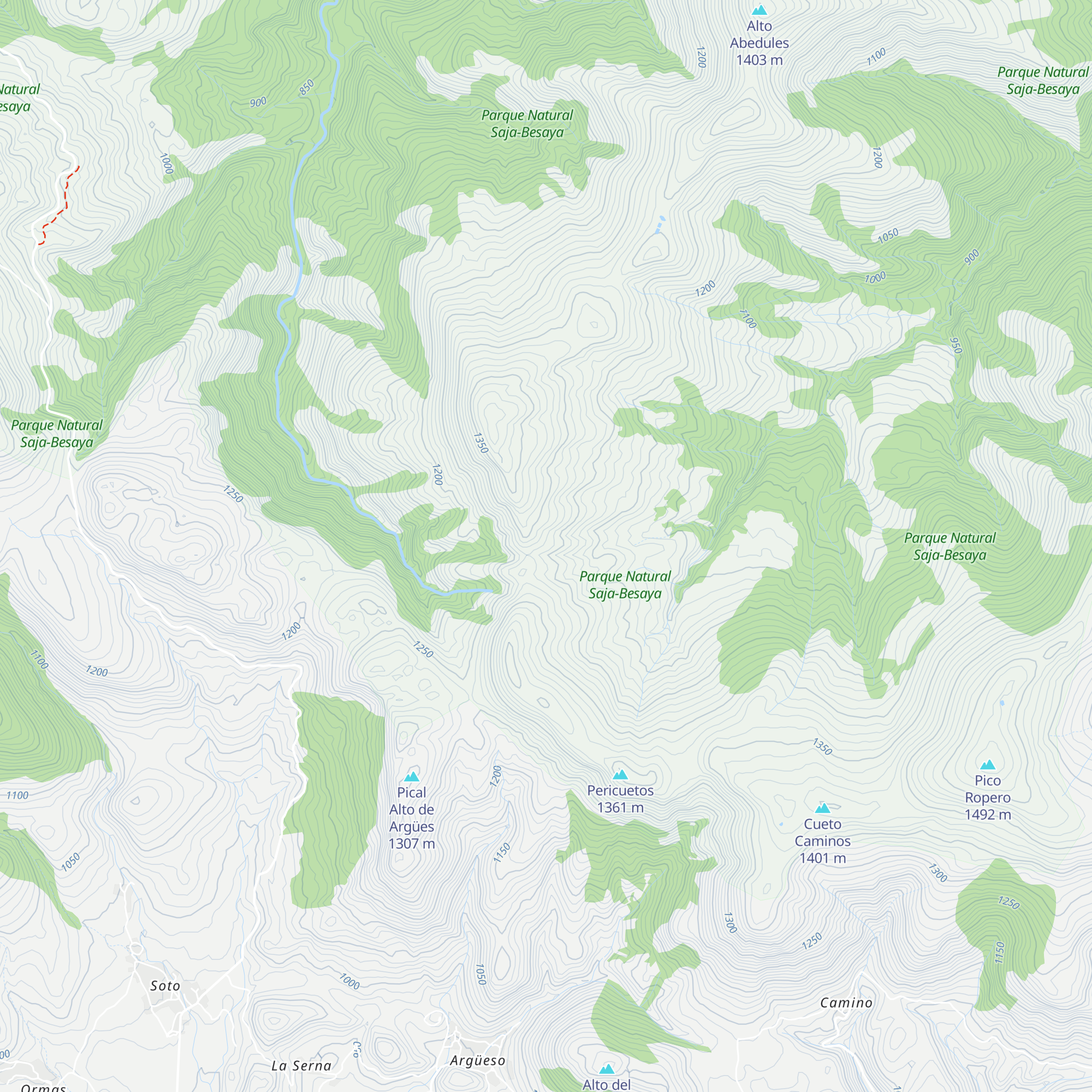 Cabañas de Fuentes map