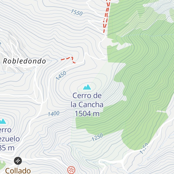 Map of Cerro de la Cancha