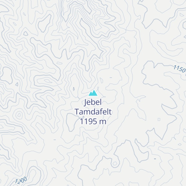 Map of Jebel Tamdafelt