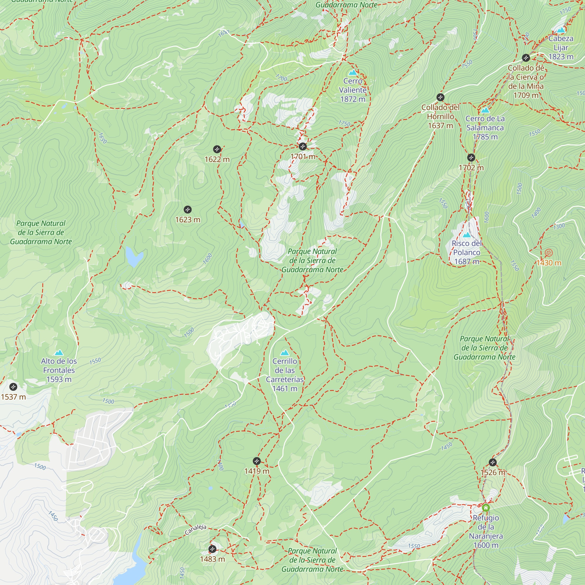 Refugio El map
