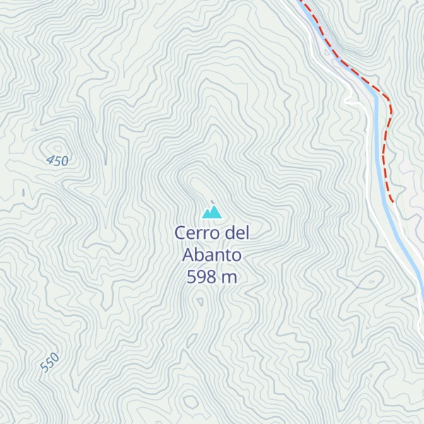 Map of Cerro del Abanto