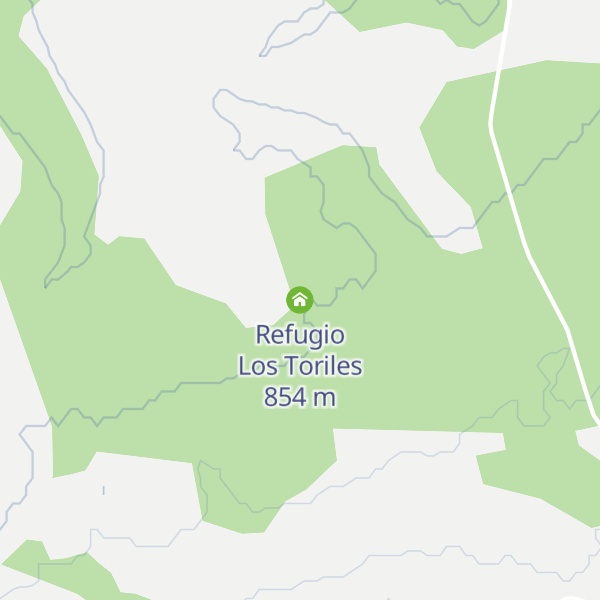Map of Refugio Los Toriles