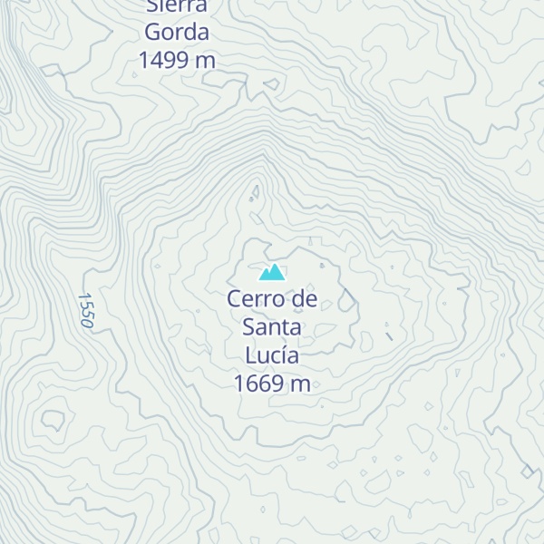 Map of Cerro de Santa Lucía