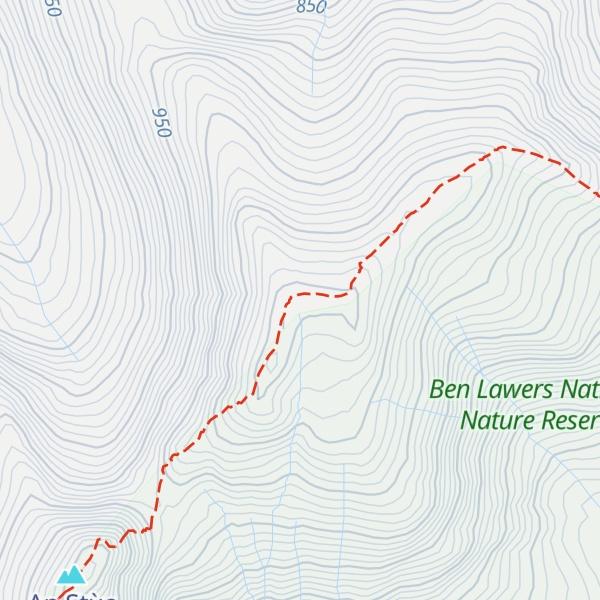Map of Meall Garbh