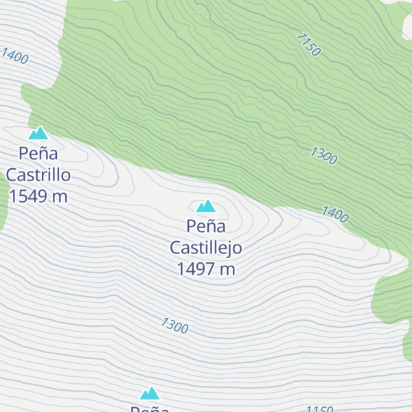 Map of Peña Castillejo