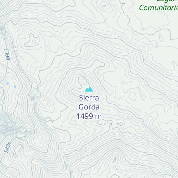Map of Sierra Gorda