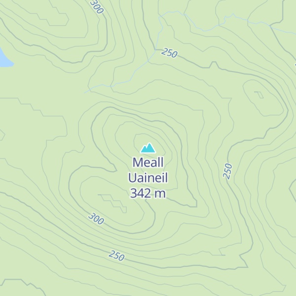 Map of Meall Uaineil