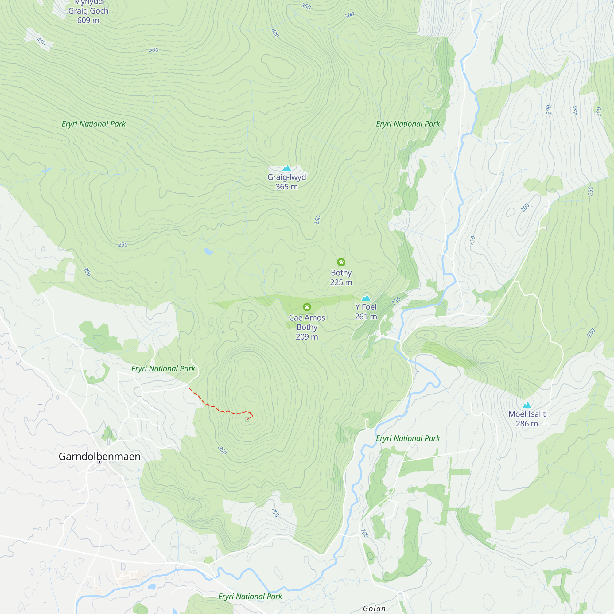 Cae Amos Bothy map