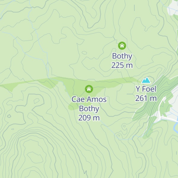 Map of Cae Amos Bothy