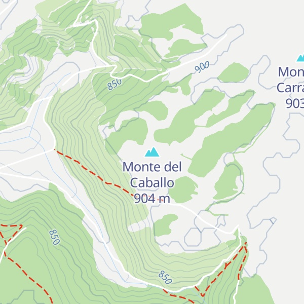 Map of Monte del Caballo