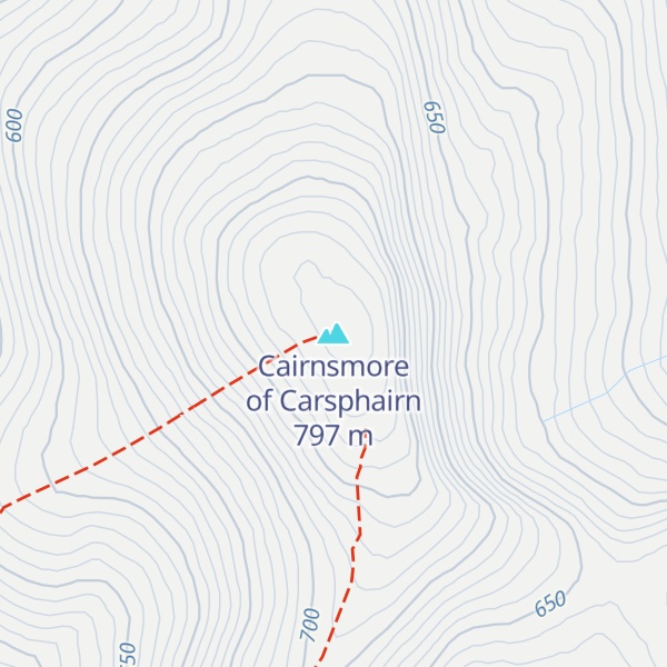 Map of Cairnsmore of Carsphairn