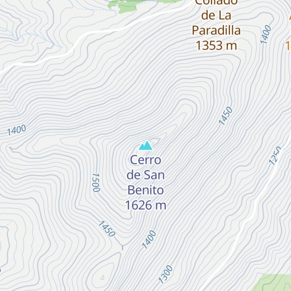 Map of Cerro de San Benito