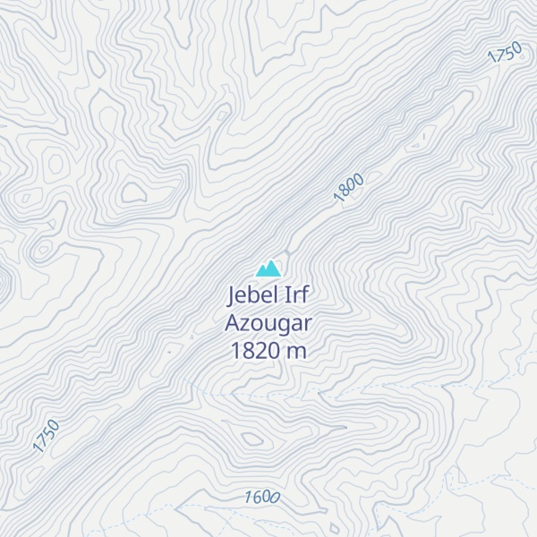 Map of Jebel Irf Azougar