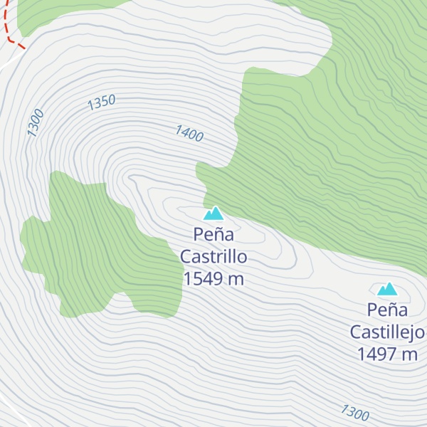 Map of Peña Castrillo