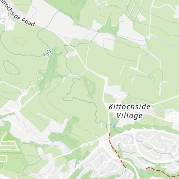 Map of Wester Kittochside - Tack Room Bothy