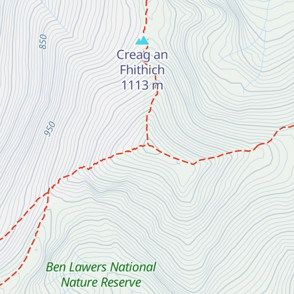 Map of Ben Lawers