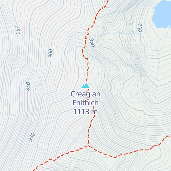 Map of Creag an Fhithich