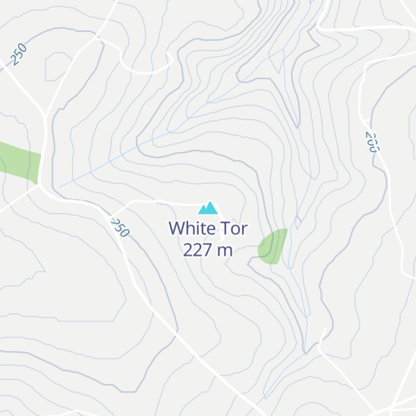 Map of White Tor