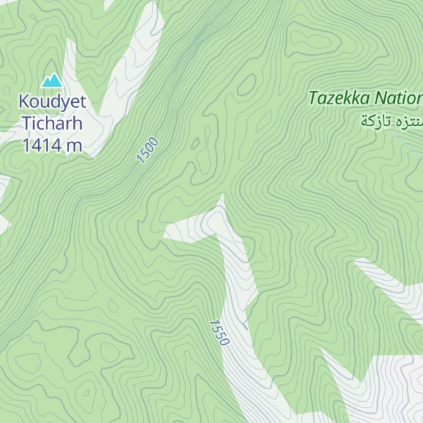 Map of Koudyet Afroum ou ’Ali