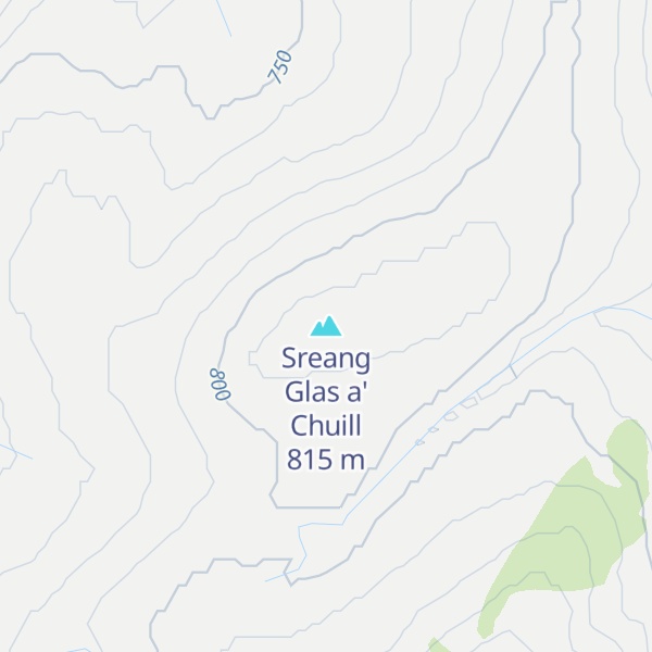 Map of Sreang Glas a' Chuill