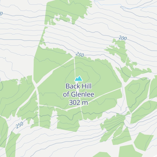 Map of Back Hill of Glenlee