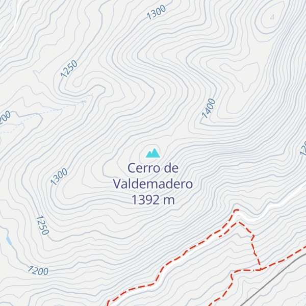 Map of Cerro de Valdemadero