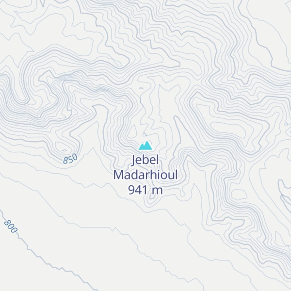 Map of Jebel Madarhioul