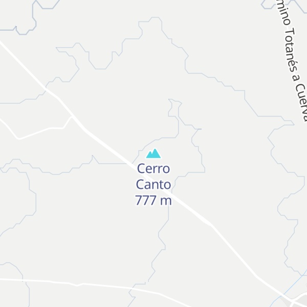 Map of Cerro Canto