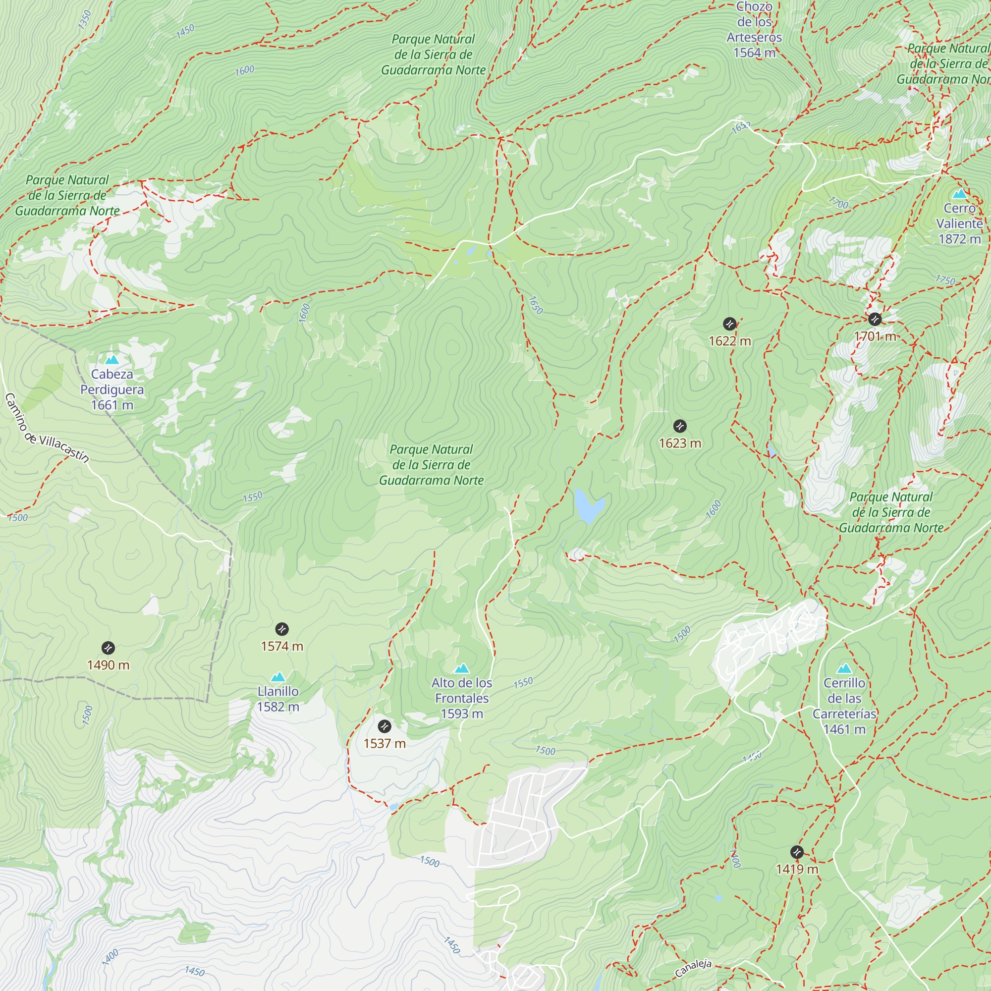 Refugio Las Esquinillas map
