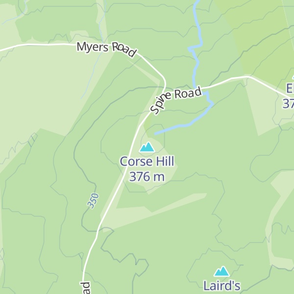Map of Corse Hill