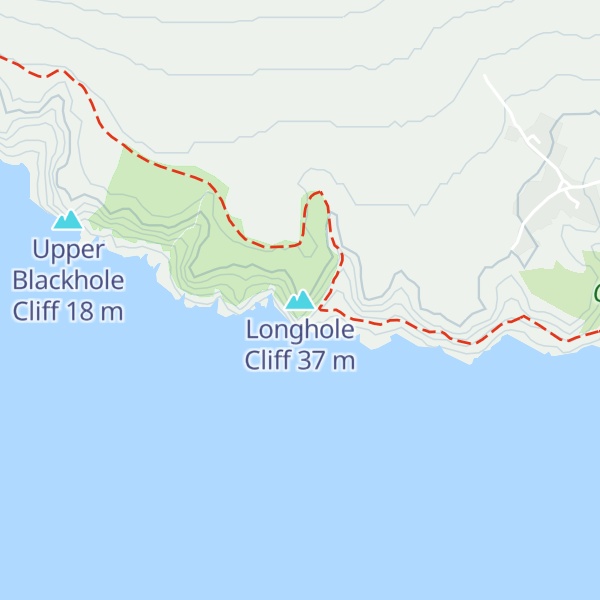 Map of Longhole Cliff