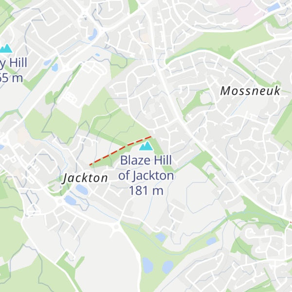 Map of Blaze Hill of Jackton