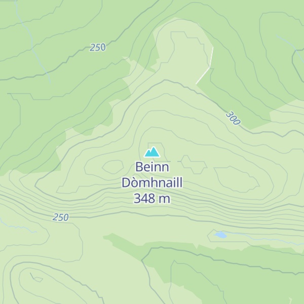 Map of Beinn Dòmhnaill