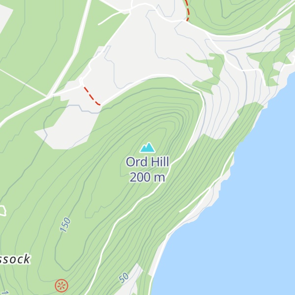 Map of Ord Hill