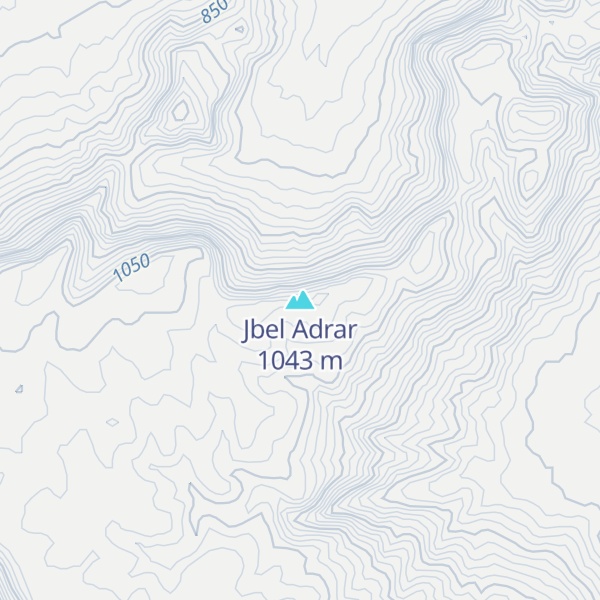 Map of Jbel Adrar