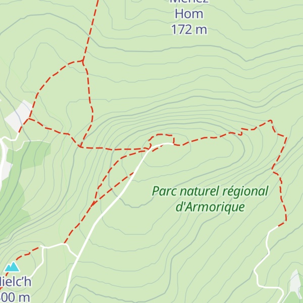 Map of Ménez-Hom