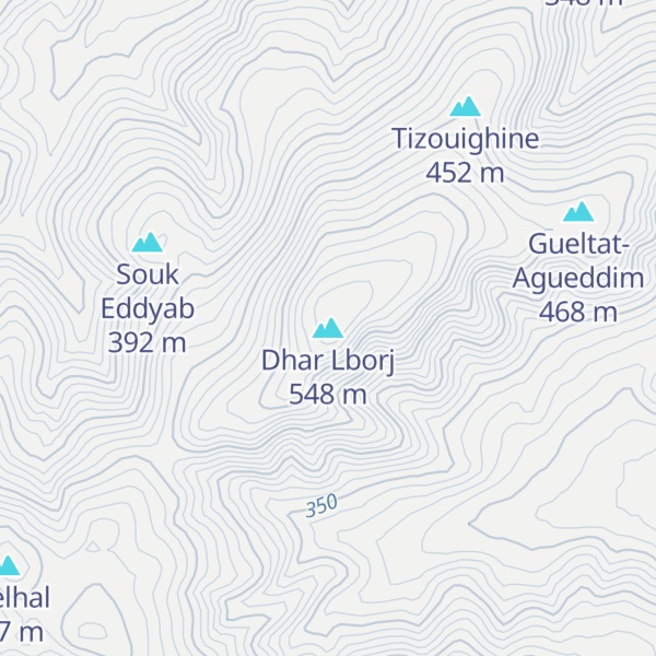 Map of Dhar Lborj