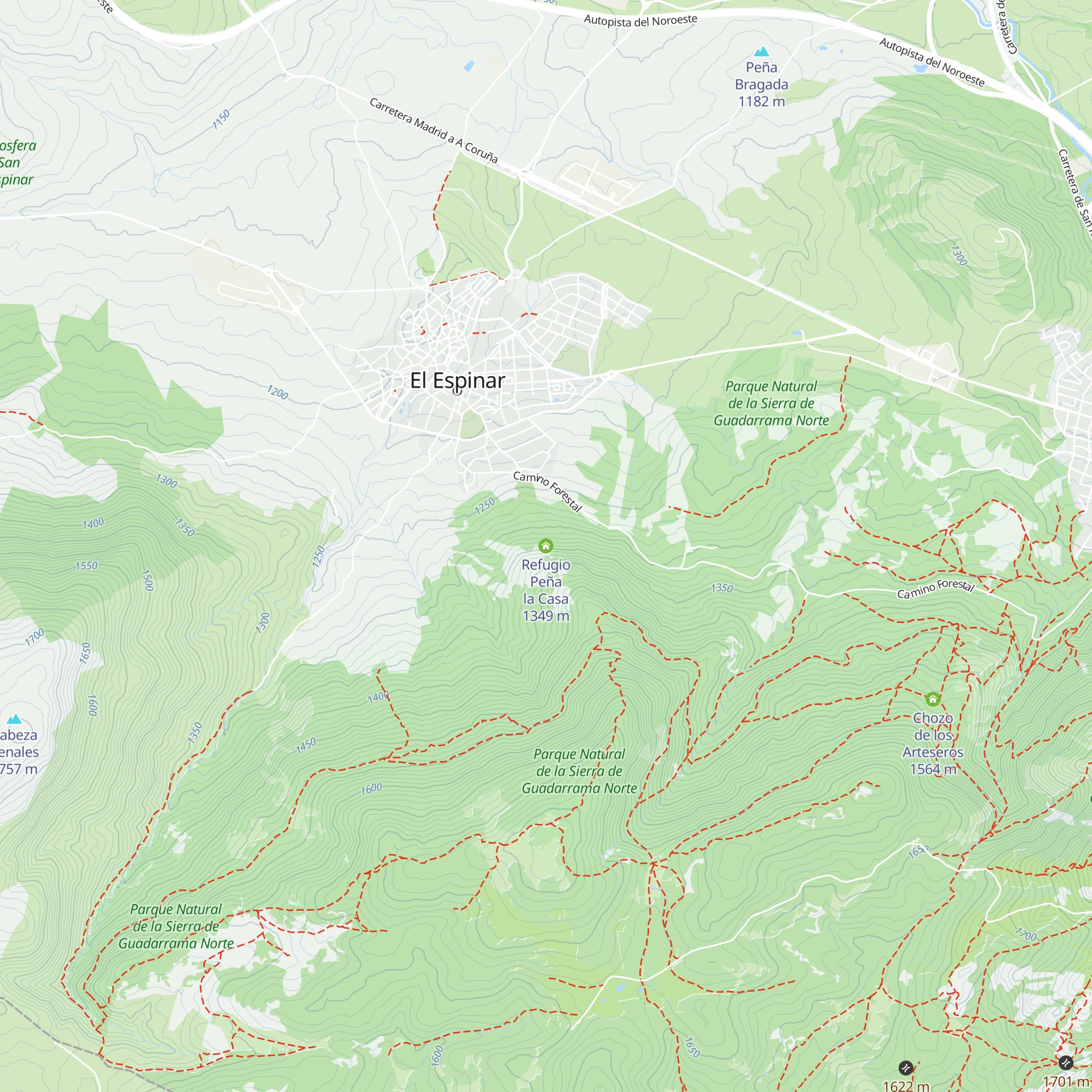 Refugio Peña la Casa map