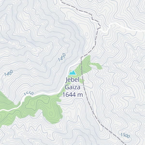 Map of Jebel Gaïza