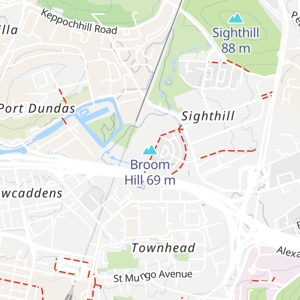 Map of Broom Hill