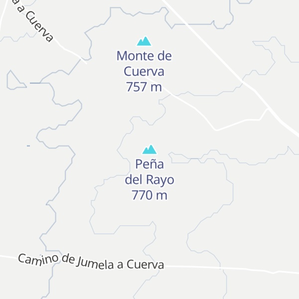 Map of Peña del Rayo