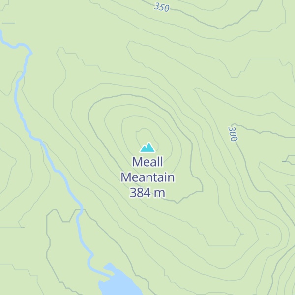 Map of Meall Meantain