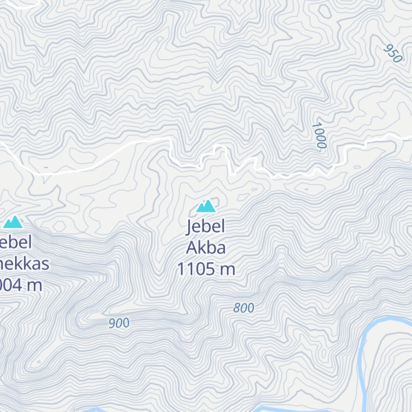 Map of Jebel Akba